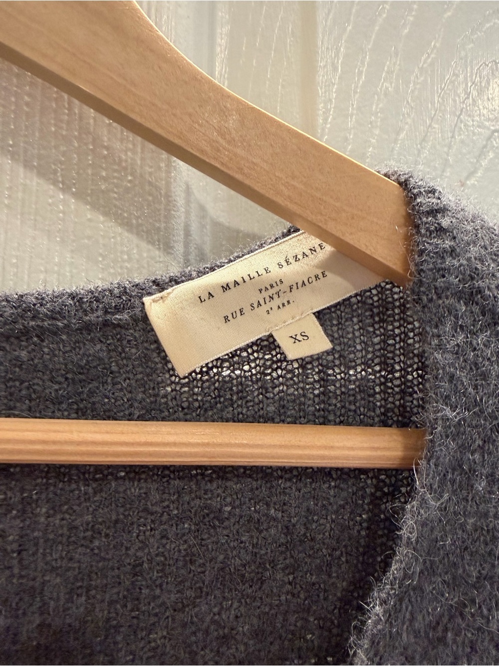 Sezane Barry Cardigan - Charcoal Grey - Picture 7 of 7
